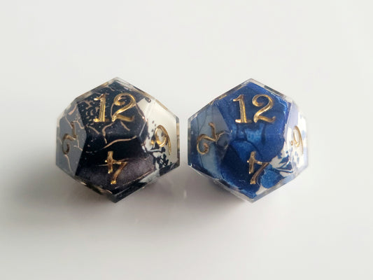 Onyx Rose / Lapis Rose ( 2 x D12 )