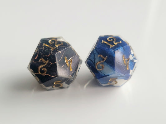 Onyx Rose / Lapis Rose ( 2 x D12 )