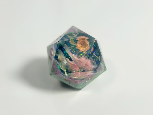 Spring Pond Stone ( Partially Painted D20 )
