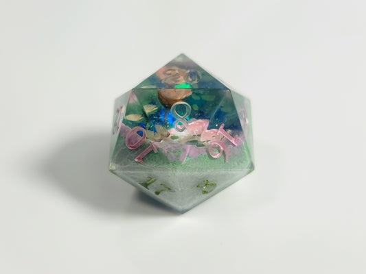 Spring Pond Stone ( Partially Painted D20 )